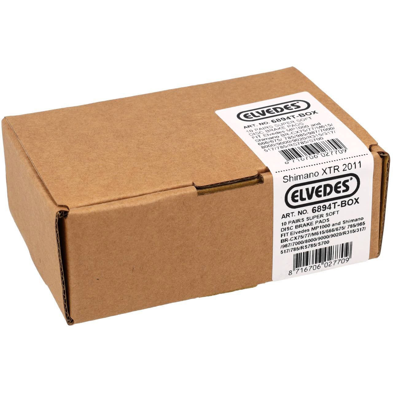 Elvedes schijfremblokken 6894t (10pr)