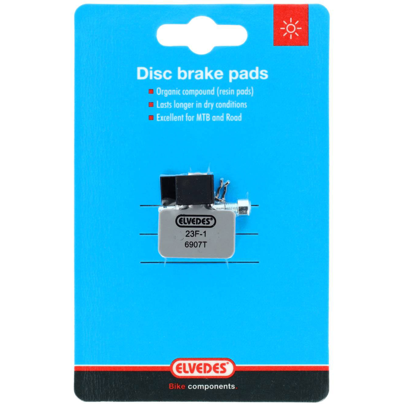 Elvedes disc brake pads Shimano | 6907t | grey