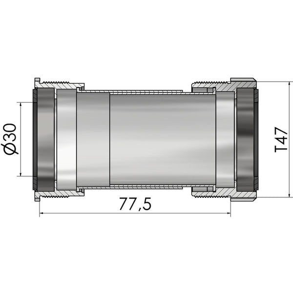 Elvedes trapas thread fit t47a (cerv�lo) voor 30mm
