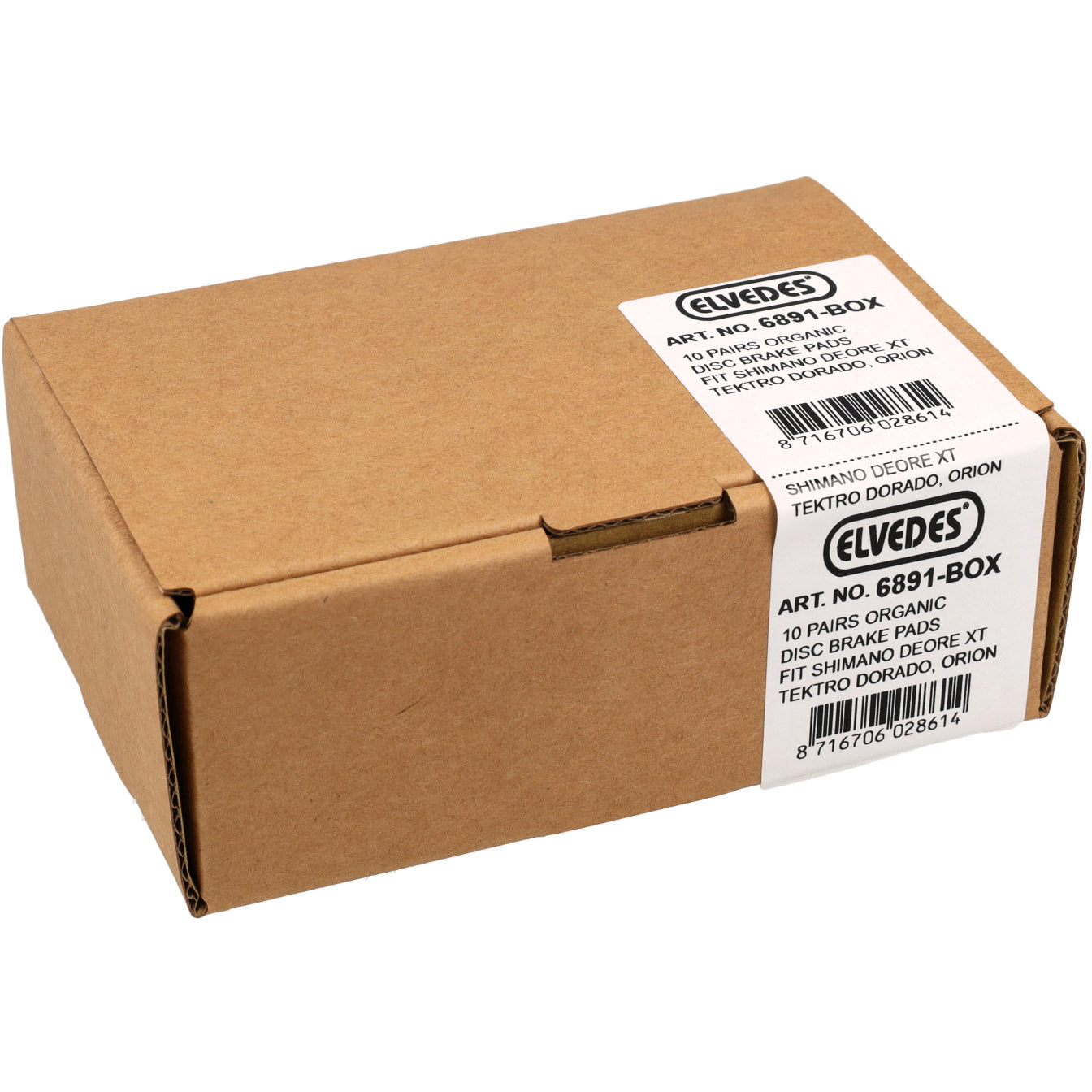 Elvedes schijfremblokken 6859mc zacht (10pr)