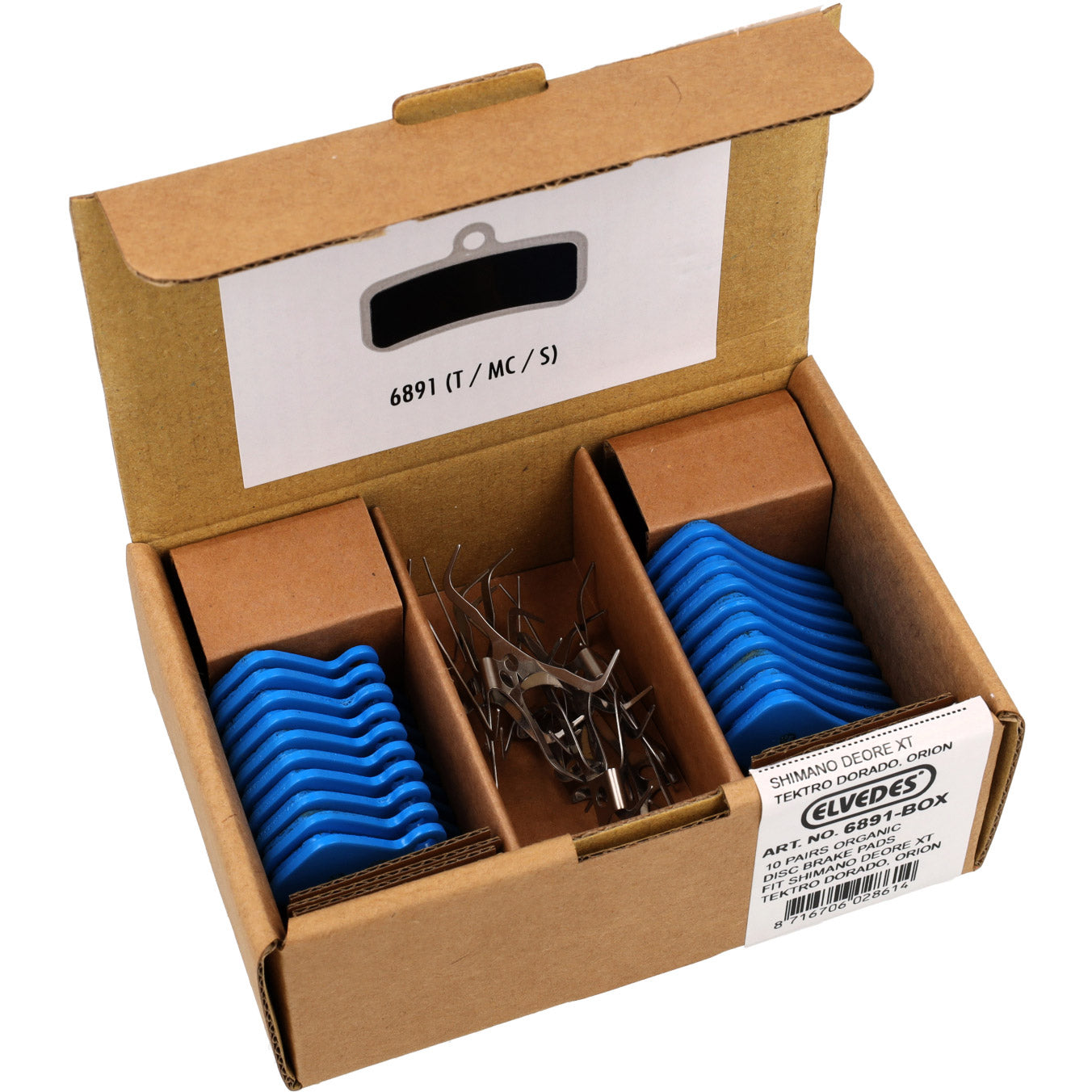 Elvedes schijfremblokken 6859mc zacht (10pr)