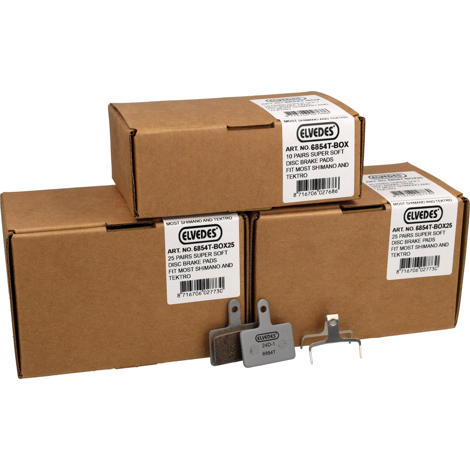 Elvedes schijfremblok shimano 525 superzachte doos (60)