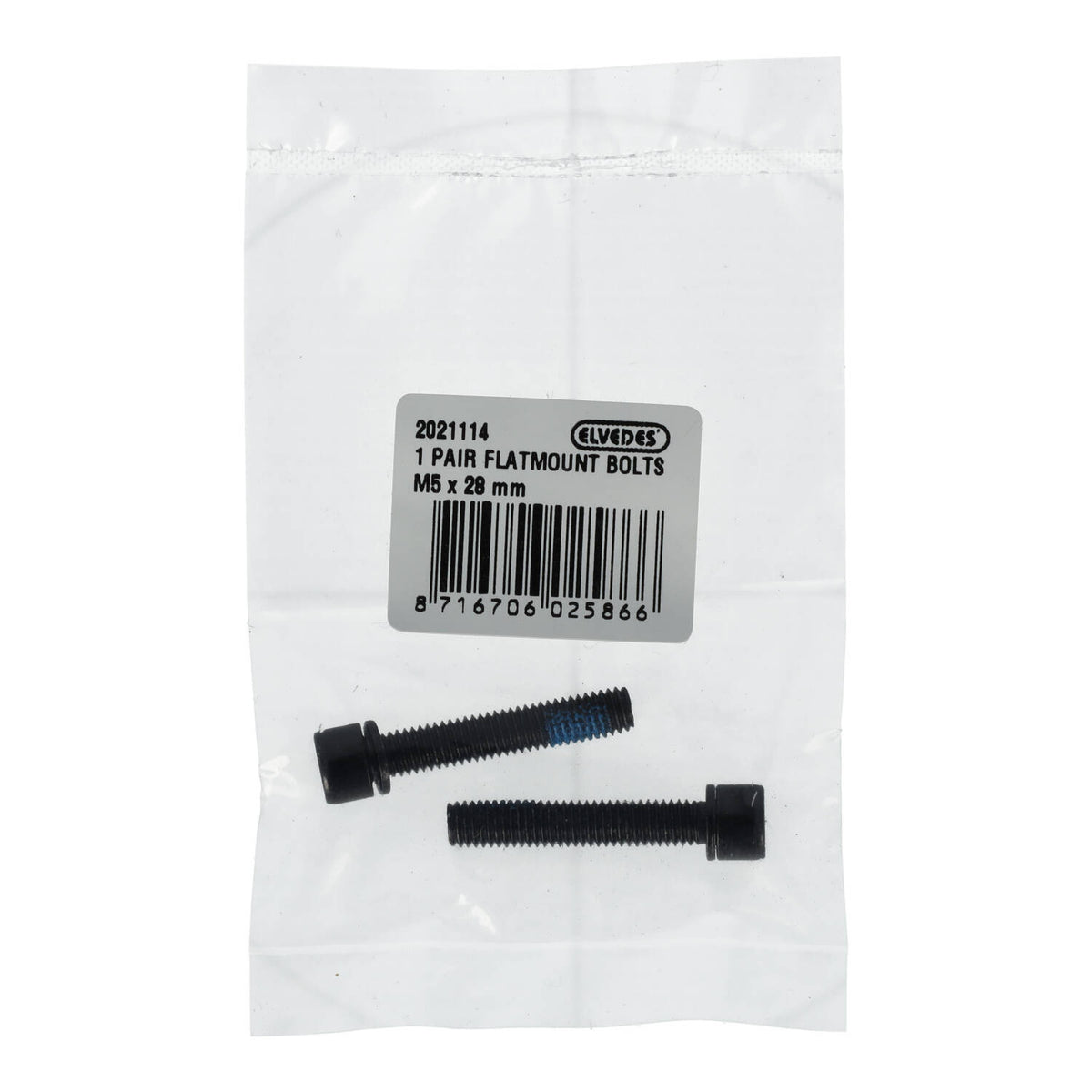 Elvedes flatmount bouten m5 x 28mm