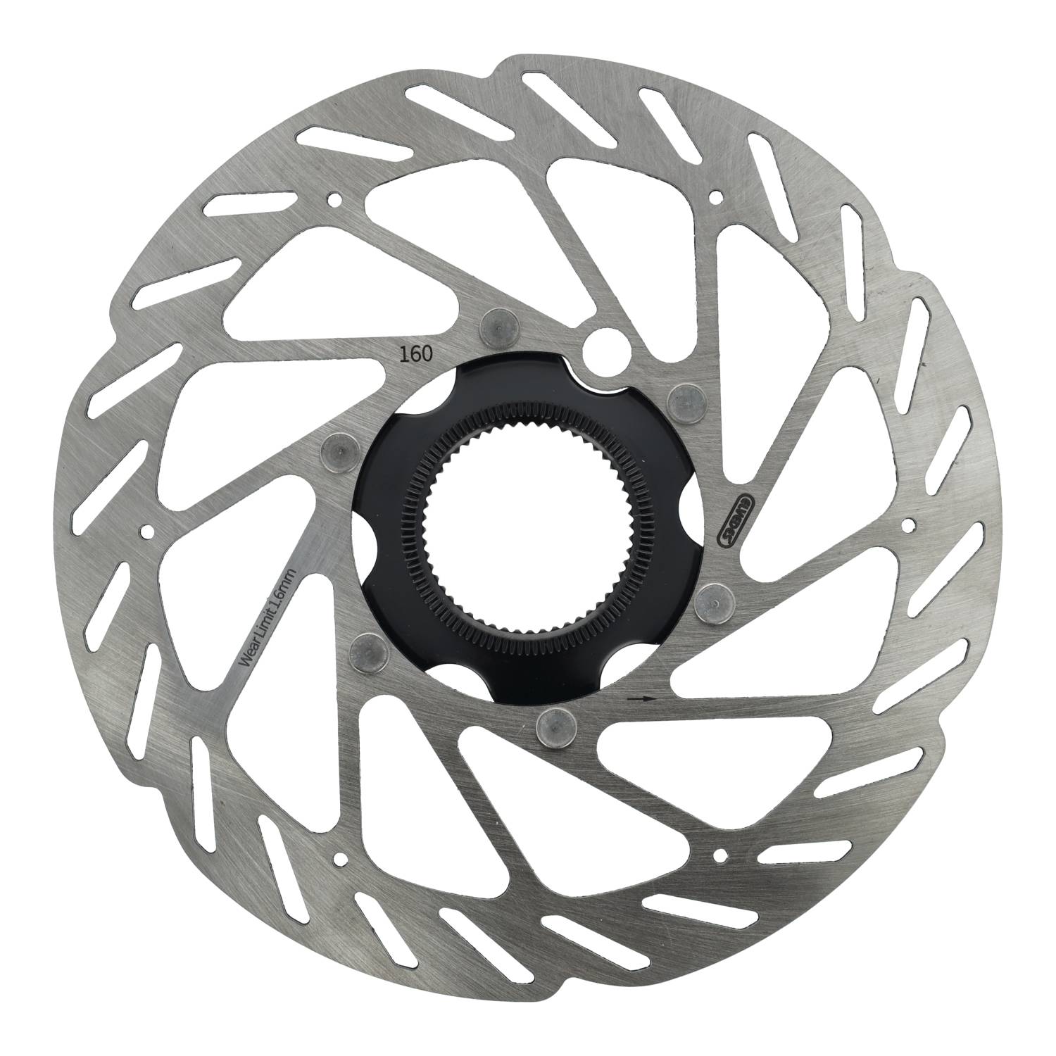 Elvedes remschijf centerlock ø160mm 1,8mm met sensormagneet zilver