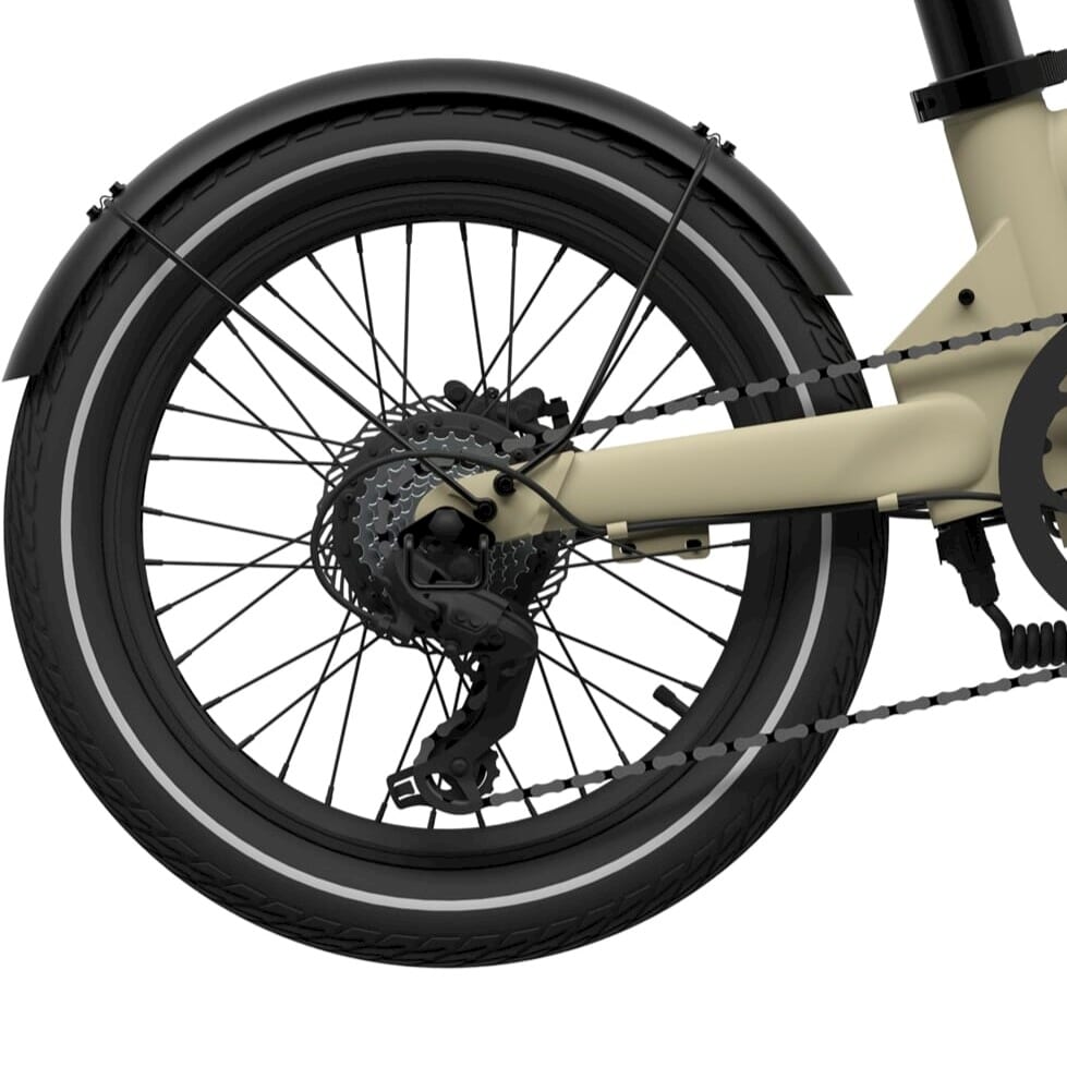 Eovolt achterwiel middag 20 inch zwart
