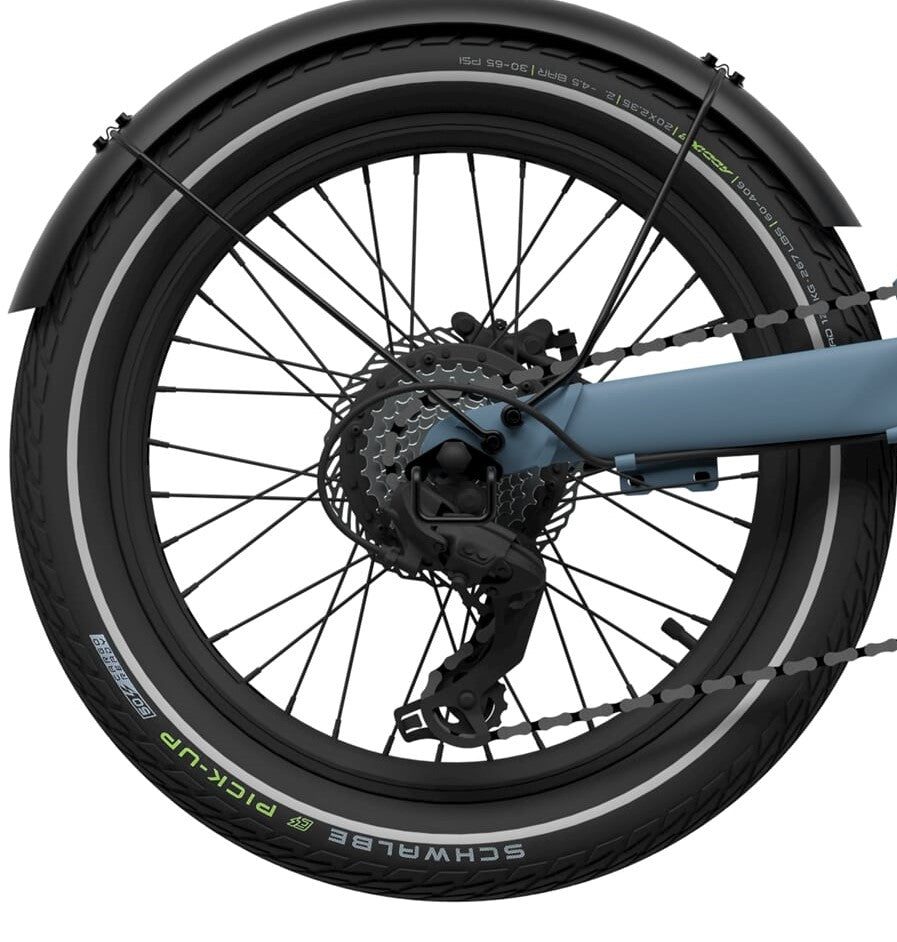 Eovolt achterwiel afternoon 20 zonder schijfband zwart