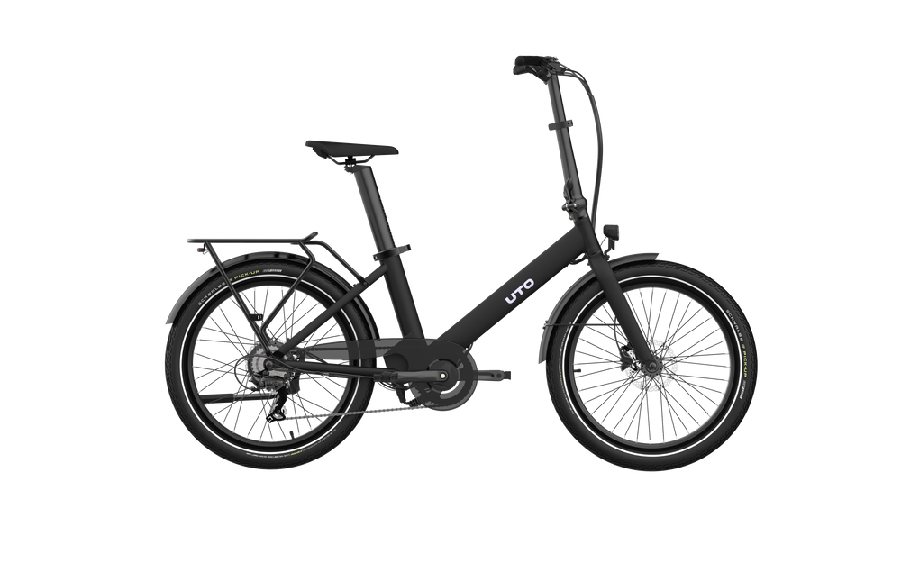 Uto elektrische compactfiets og24 v1 zwart