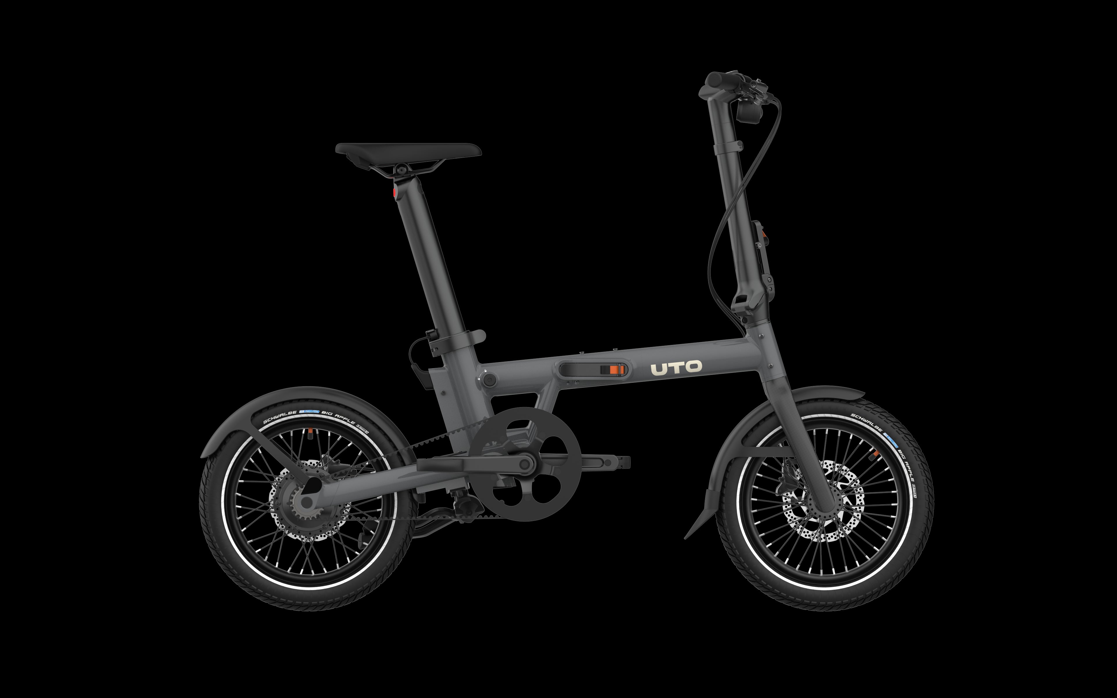 Uto elektrische vouwfiets pro16 v0 grijs