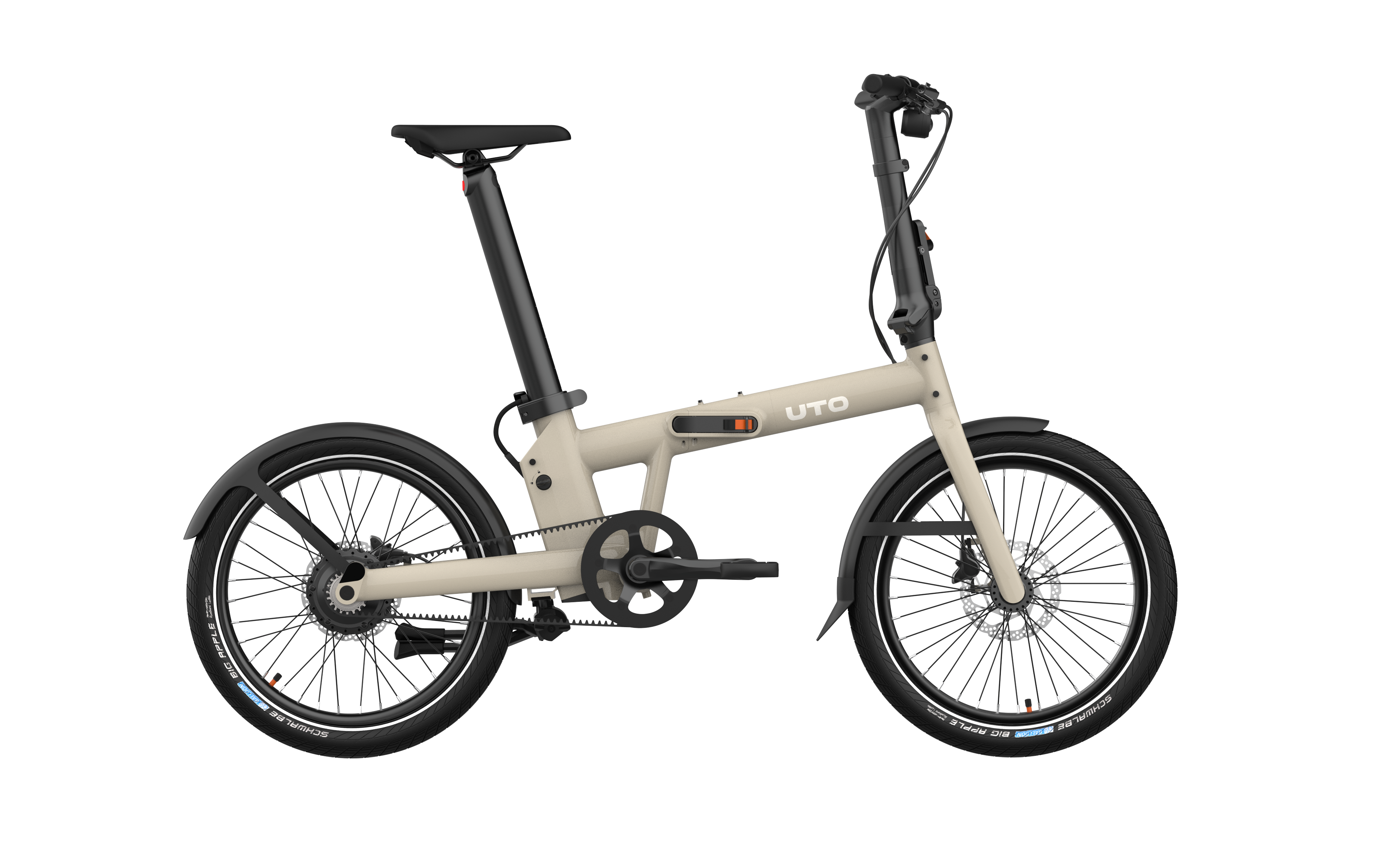 Uto elektrische vouwfiets pro20 v3 taupe