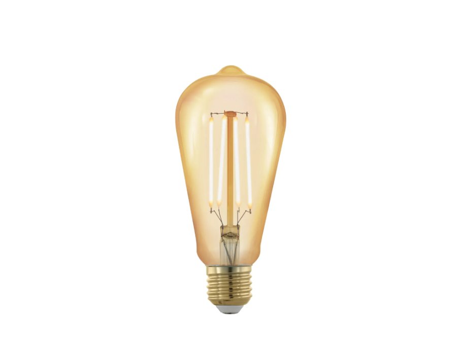 Eglo ledlamp - e27 - ovaal - 320 lm - amber - dimbaar - 1700k