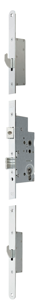 Nemef 5060 veiligheidsmeerpuntssluiting | krukbediend | skg*** | dm55mm | pc72mm | voorplaat staal verzinkt 20x1950mm afgerond| dr 1+3 2+4 - a000326381