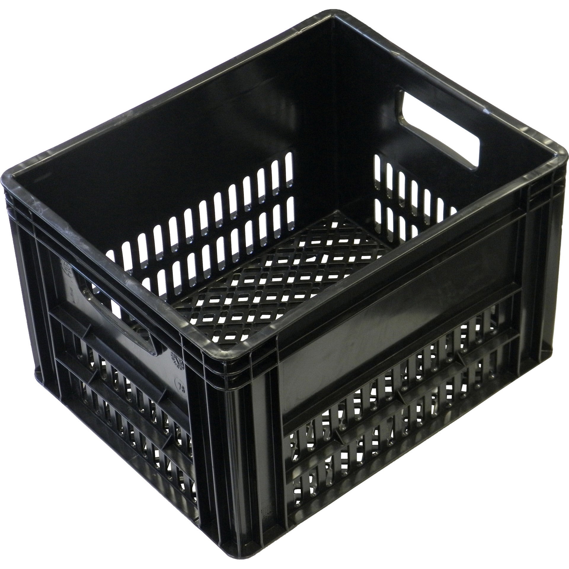 Caisse PVC noir 40L 43x35x27