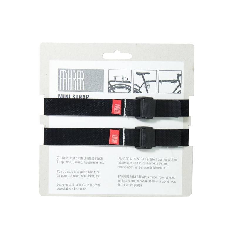 Fahrer cargo mini strap m 35x2cm zwart (2 stuks)