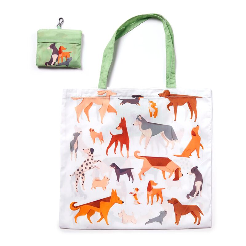 Rpet opvouwbare tas-bag blaft hond