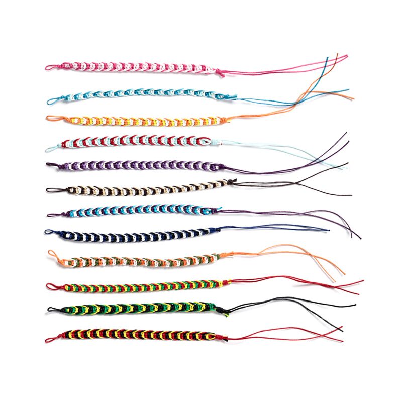 Vriendschapsarmbanden - plat gevlochten