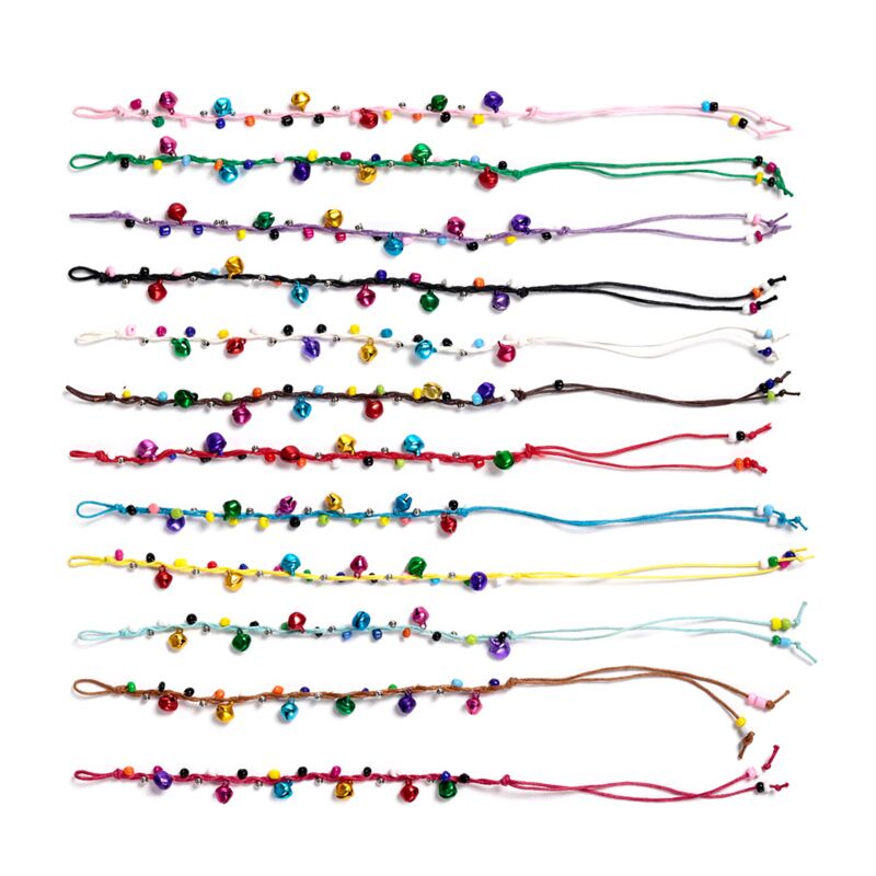 Vriendschapsarmbanden - geweven kralenbelletjes