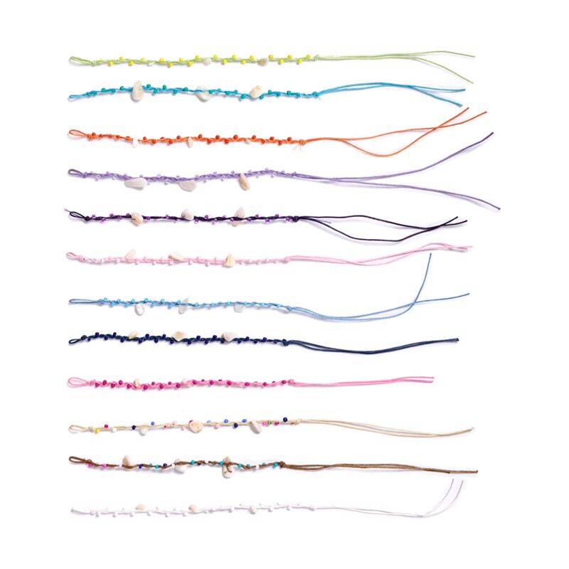 Vriendschapsarmbanden - geweven schelpchips