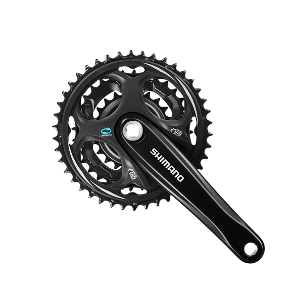 Shimano efcm311c222xl crankstel altus 7 8 spd. 170 42x32x22 zwart (- 4.5 mm diep)