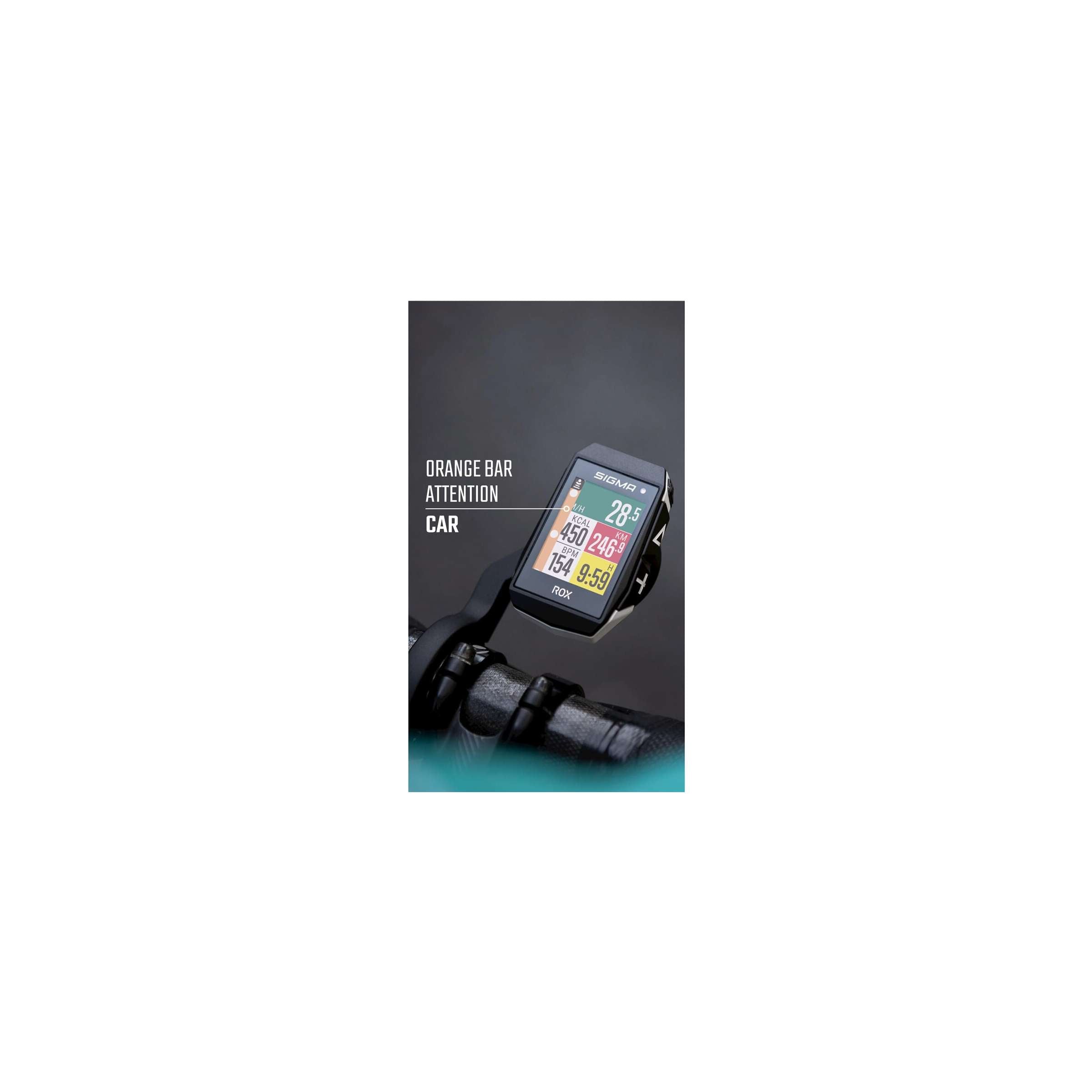 Sigma ROX 11.1 EVO GPS Blanc majordome HR, ceinture pectorale, USB-C