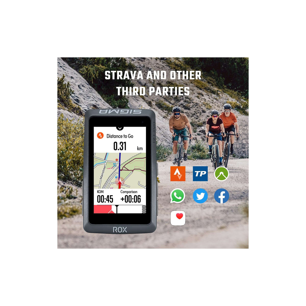 Sigma Fietscomputer ROX 12.1 EVO GPS Wit Basic
