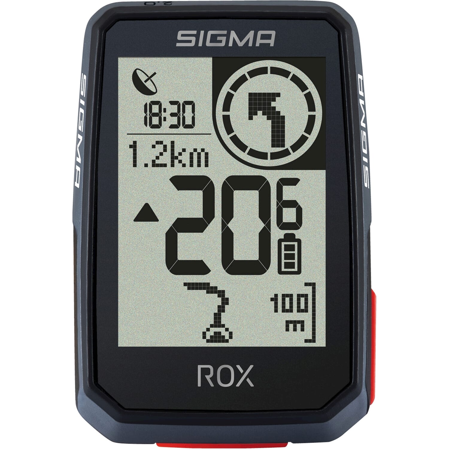 Sigma fietscomputer rox 2.0 endurance zwart