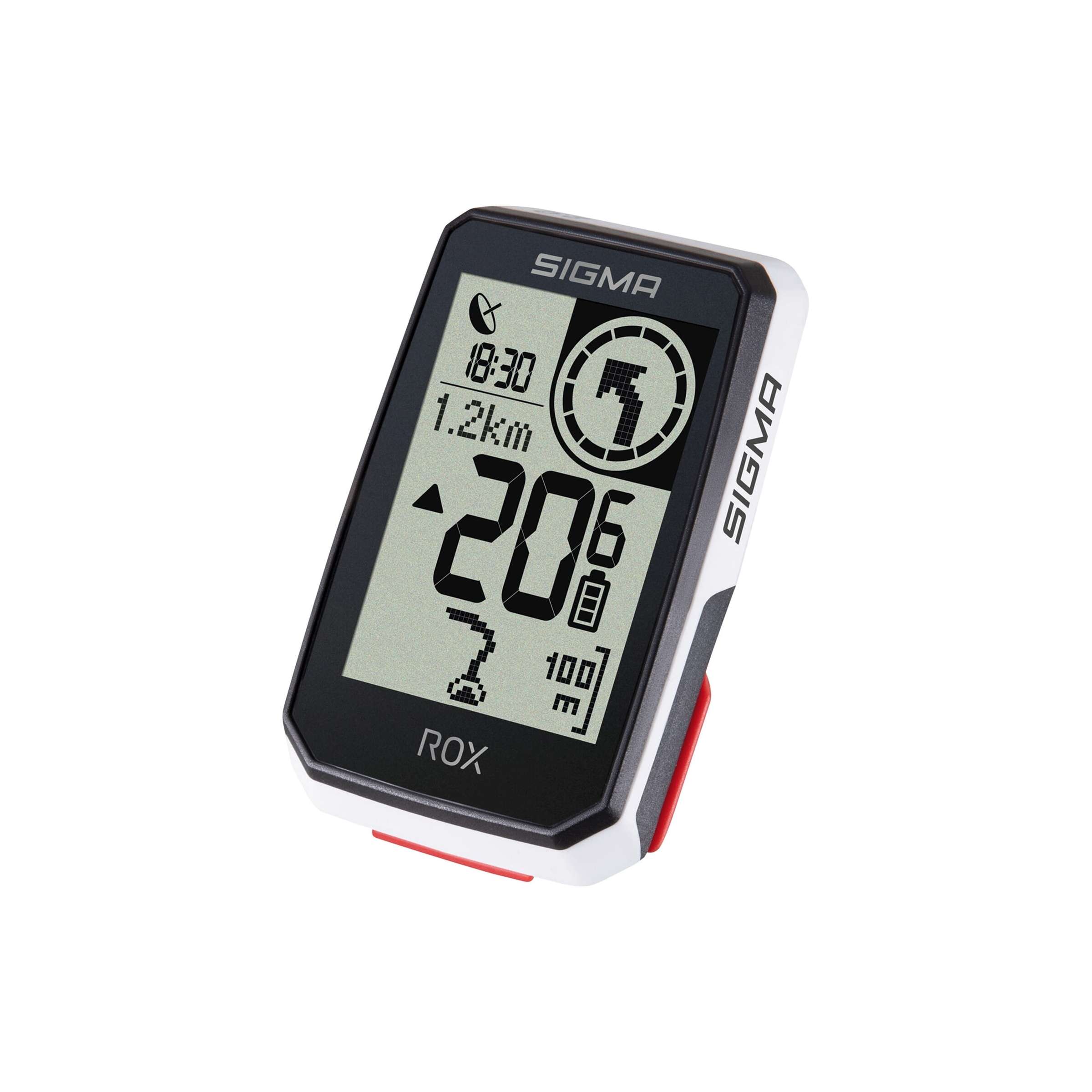 Sigma fietscomputer rox 2.0 endurance wit