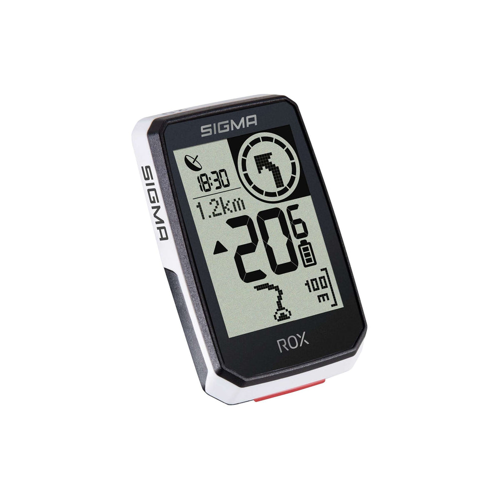 Sigma fietscomputer rox 2.0 endurance wit