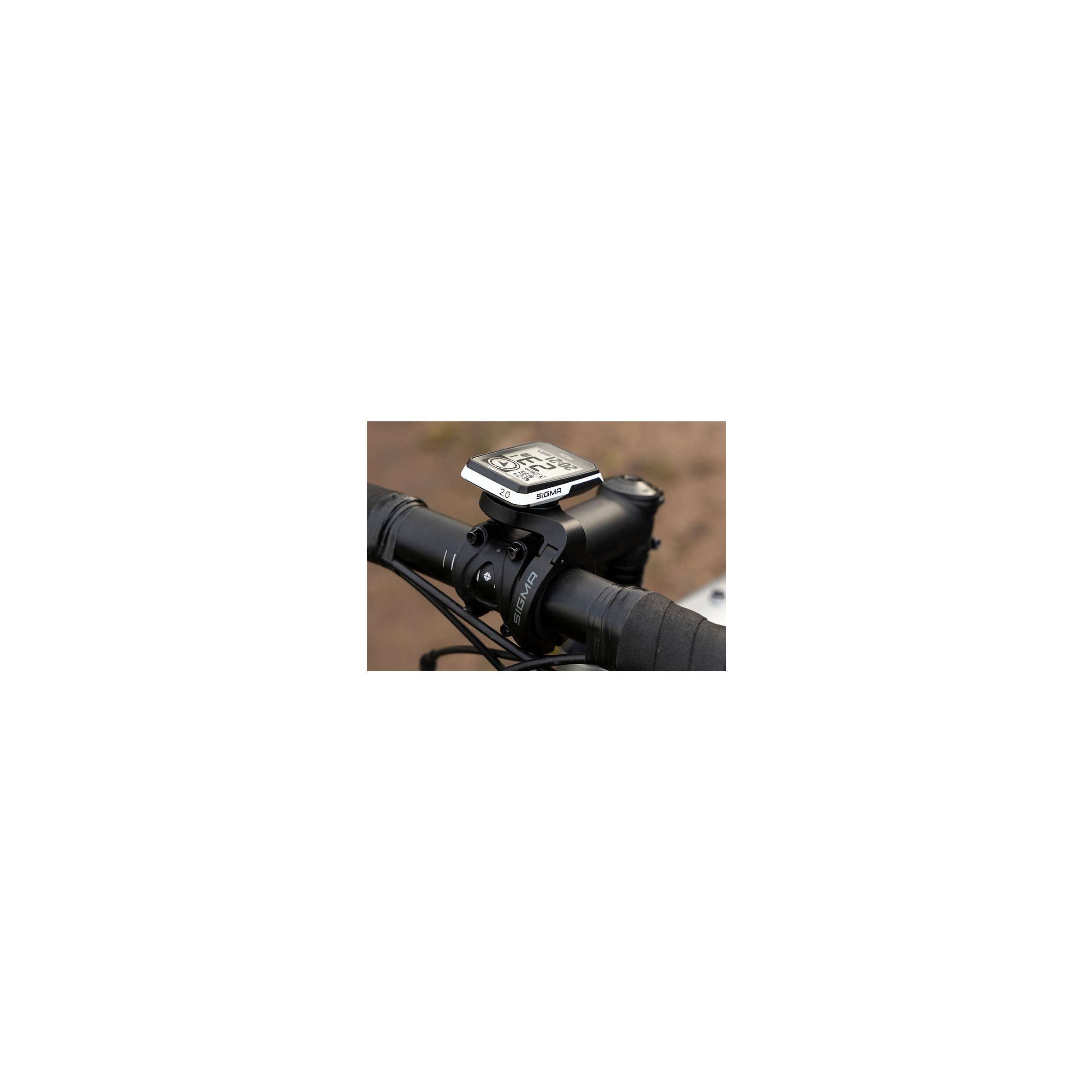 Sigma fietscomputer rox 2.0 endurance wit