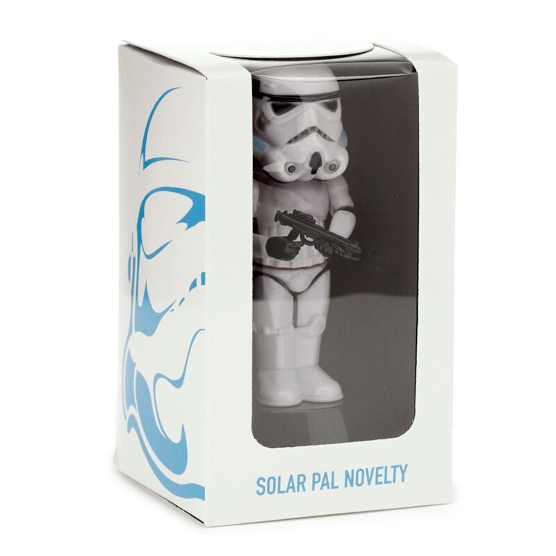Het originele Stormtrooper zonnecel zonnevriendje poppetje