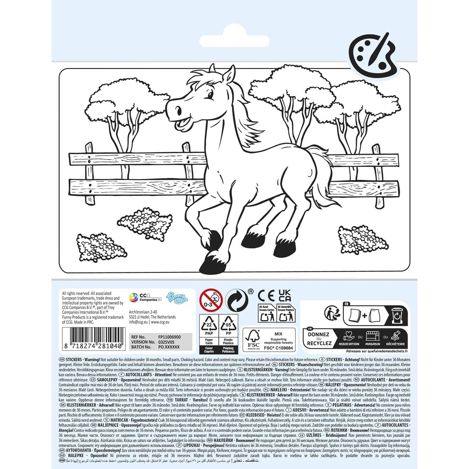 Stickervel paarden
