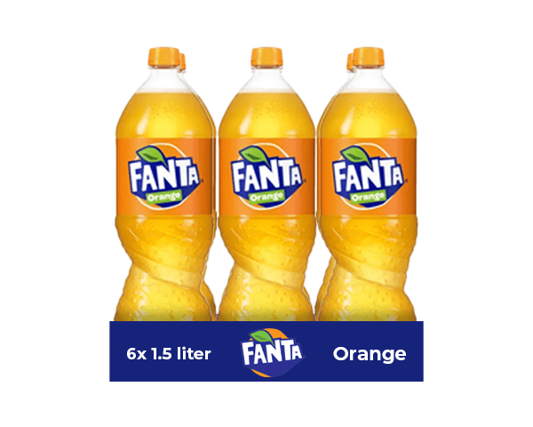 Fanta orange pet (6x 1,5 liter)