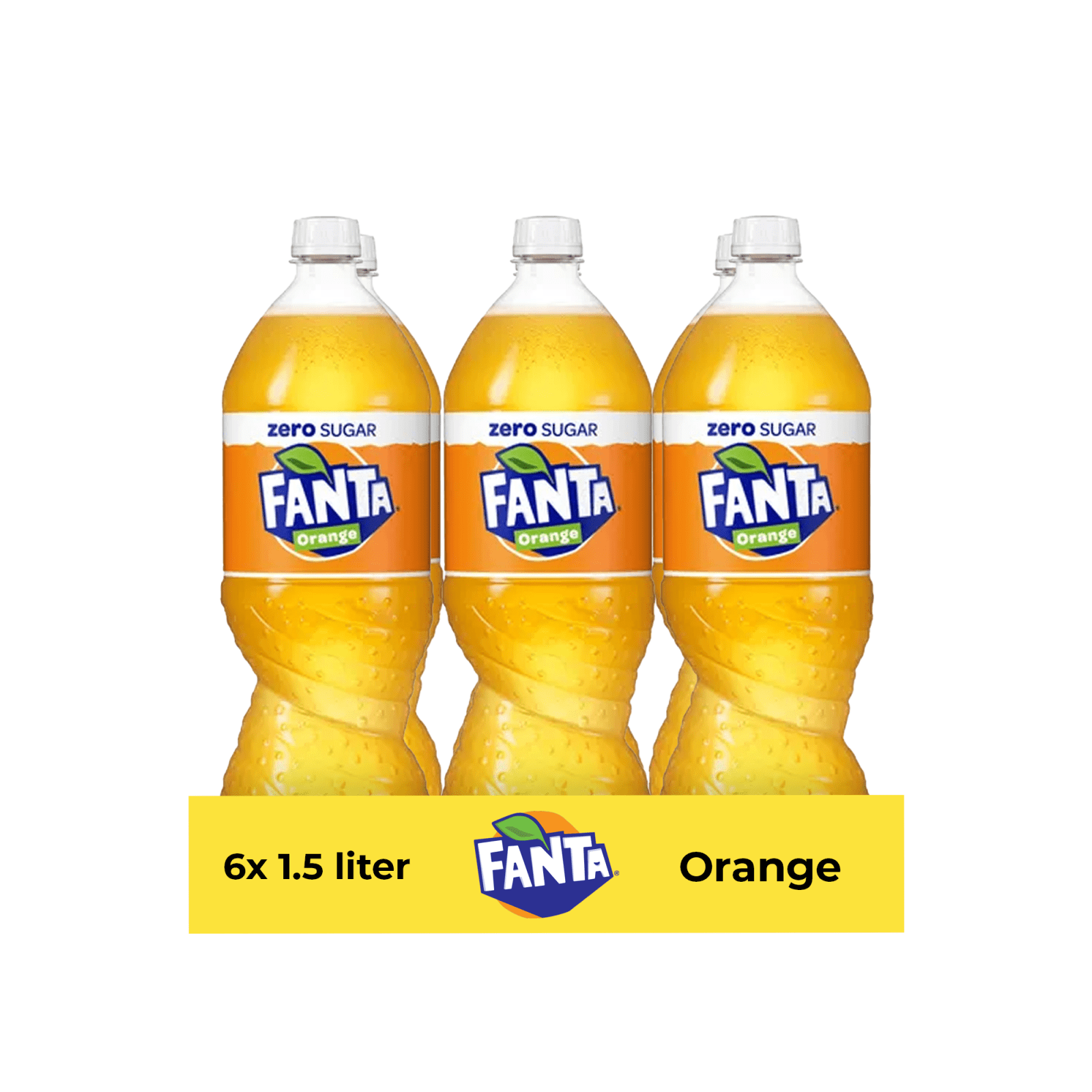 Fanta zero orange pet (6x 1.5 liter)