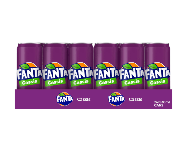 Fanta cassis blik (24x 33cl)