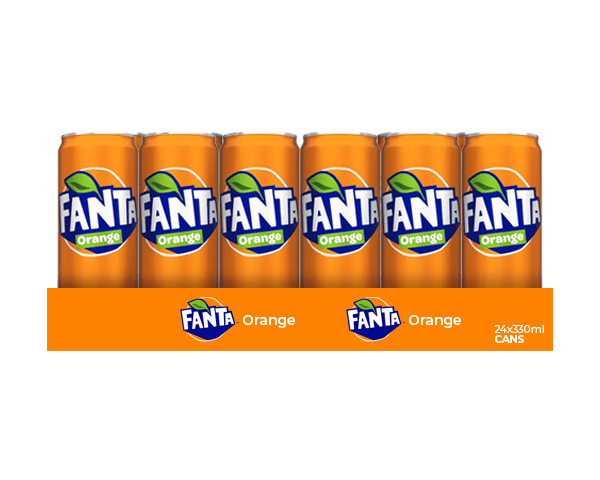 Fanta orange blik (24x 33cl)