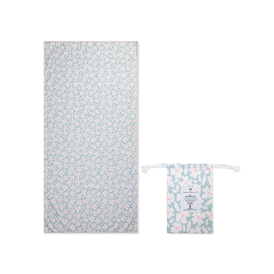 Florish | groene microvezel handdoek 180 x 90 cm