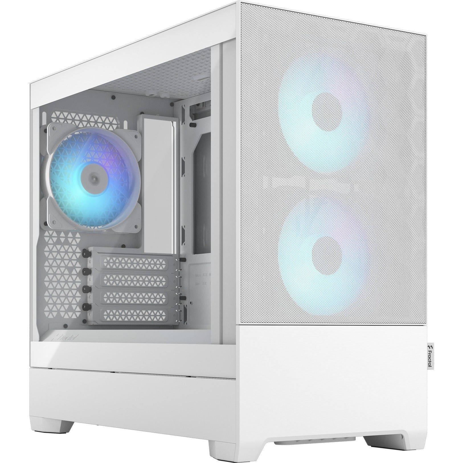 Fractal design pop mini air rgb midi tower behuizing (wit | 2x usb-a | rgb | window)