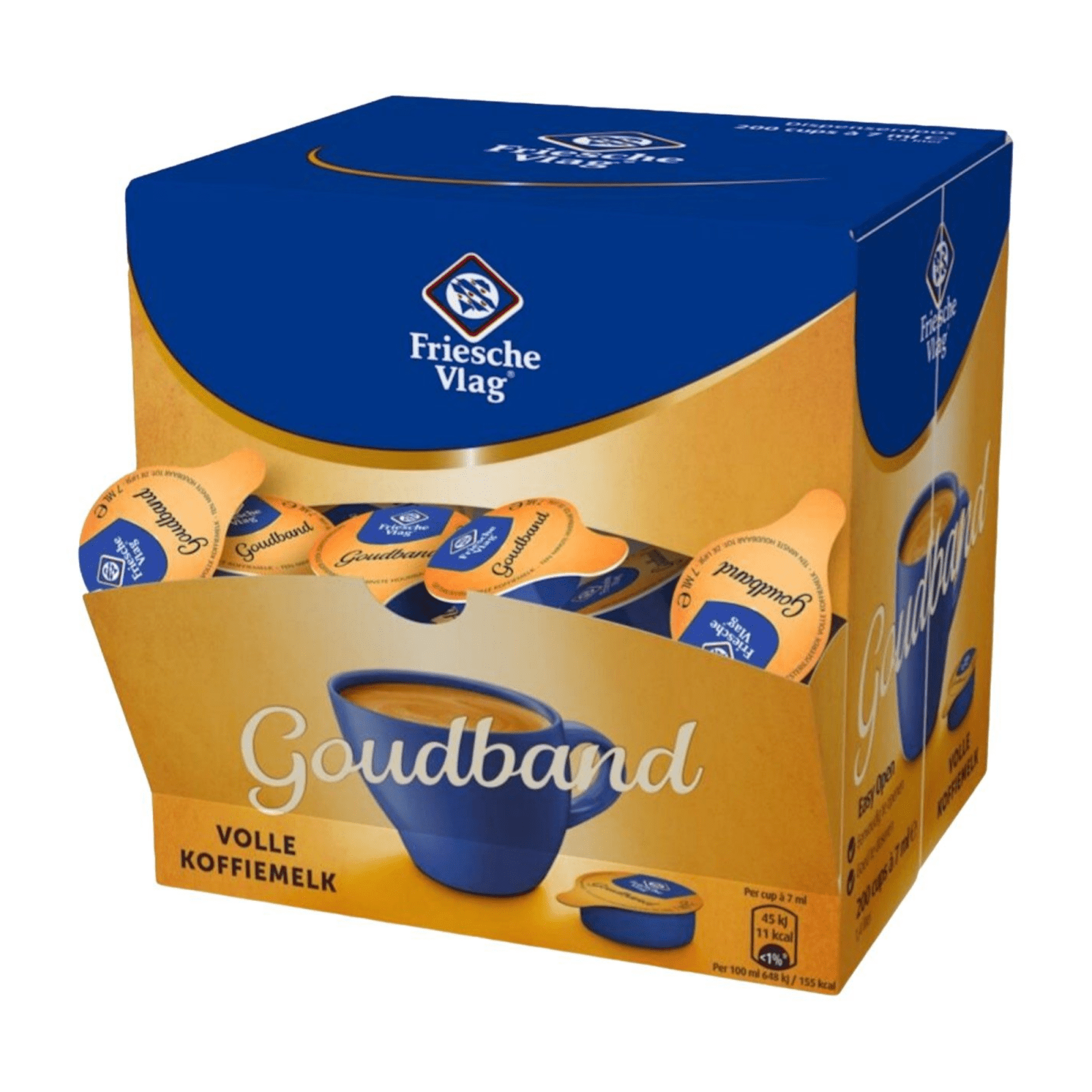 Friesche vlag goudband cups (200x 7ml)
