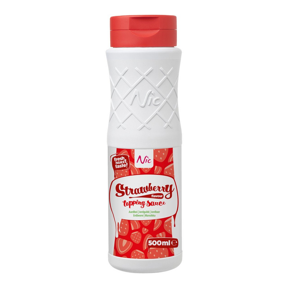 Nic topping aardbeien (500ml)