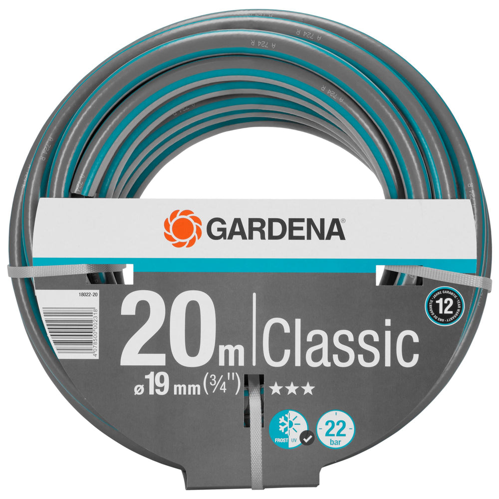 Gardena classic slang 19 mm (3 4 ) (grijs turquoise, 18022-20, 20 m)