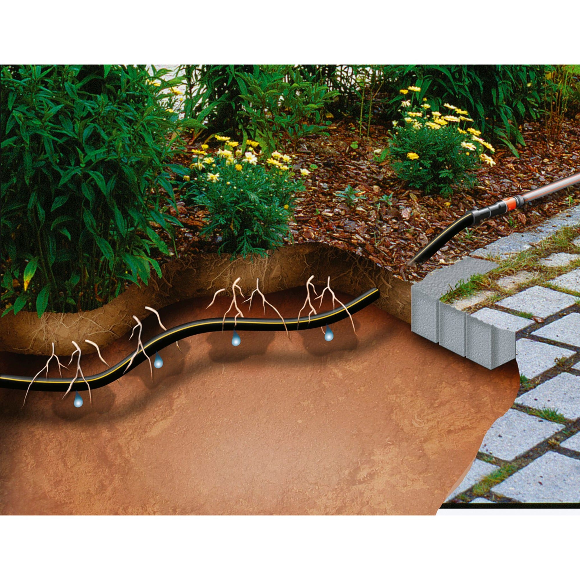 GARDENA GARDENA Ondergrondse en bovengrondse druppelbuis 13,7 mm