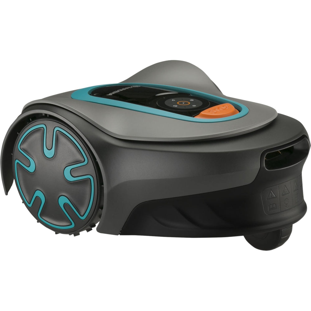 Gardena robotmaaier sileno minimo 500 (grijs turquoise, 500 m², li-ion accu + basisstation inbegrepen, bluetooth)