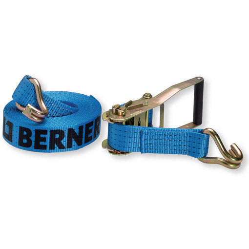 Berner 371250 Spanband met ratel en dubbele spanhaak 6 meter