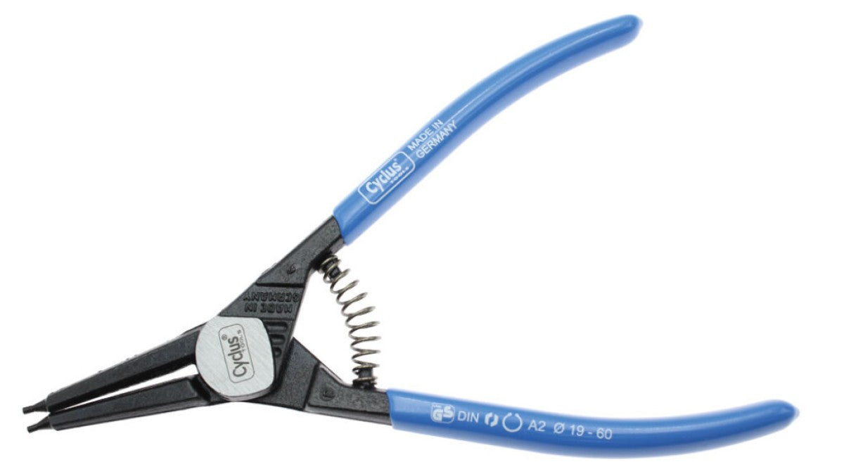 Cycplus cyclus borgringtang 19-60mm met veer, nicr, voor buitentang