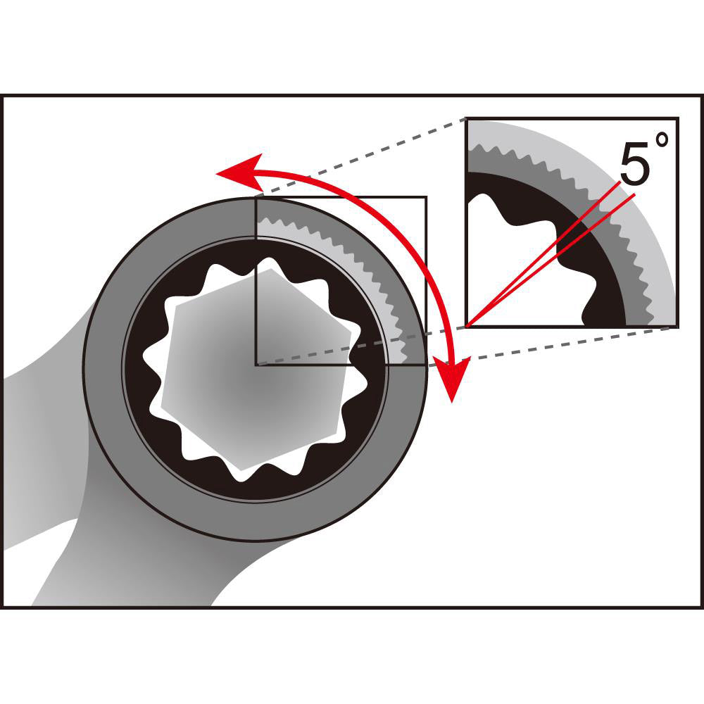 Steek-Ring-Ratelsleutel Icetoolz 8Mm