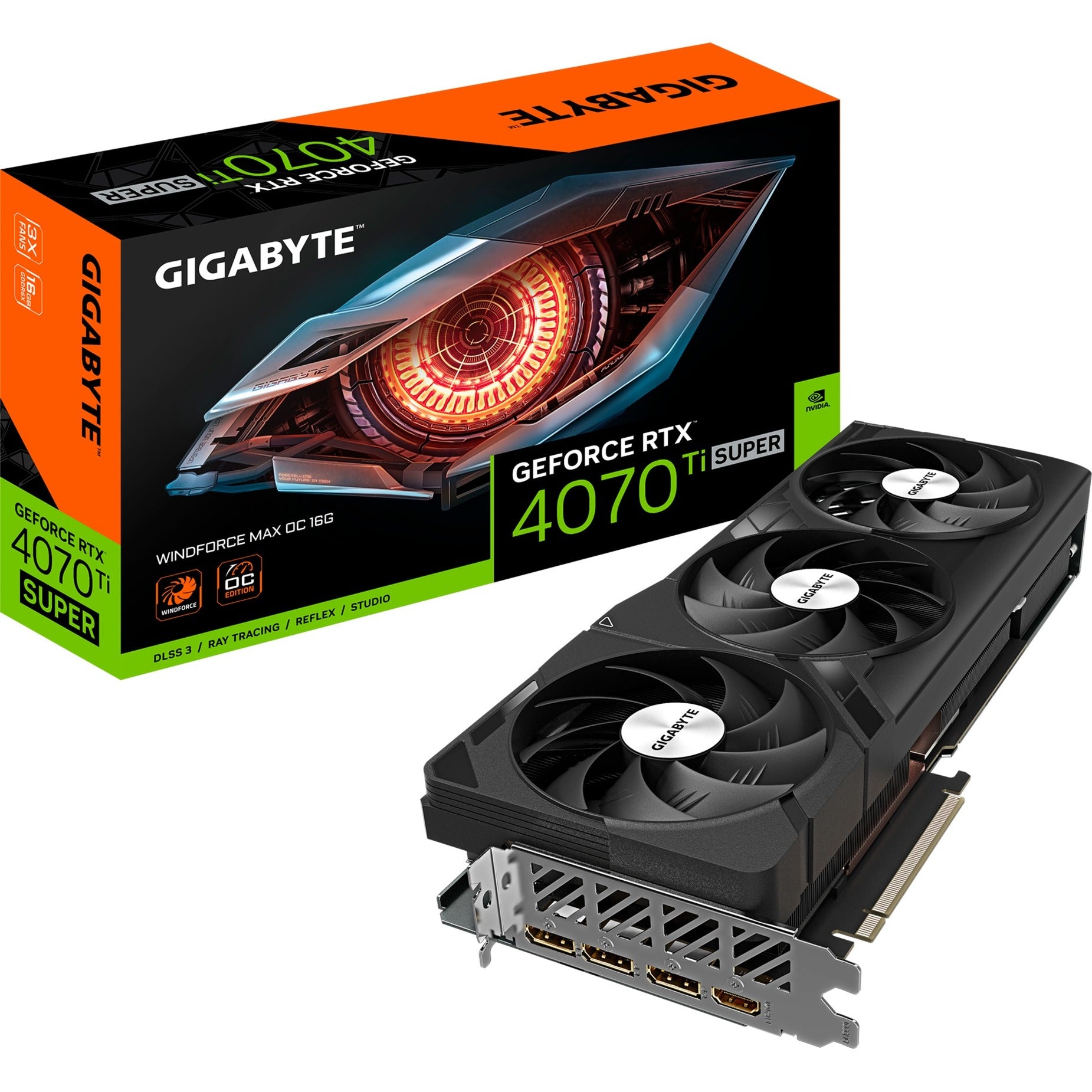 GIGABYTE GeForce RTX 4070 Ti SUPER WINDFORCE MAX OC 16G