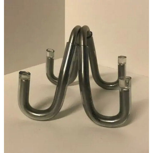Takel co ophanghaken met beschermingsrubber RVS (2st)