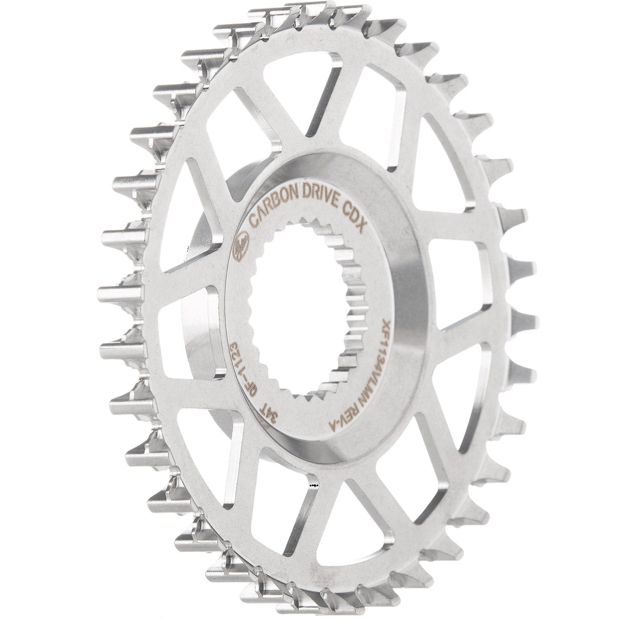 Poorten tandwiel cdx 34t valeo fin line zonder rand RVS