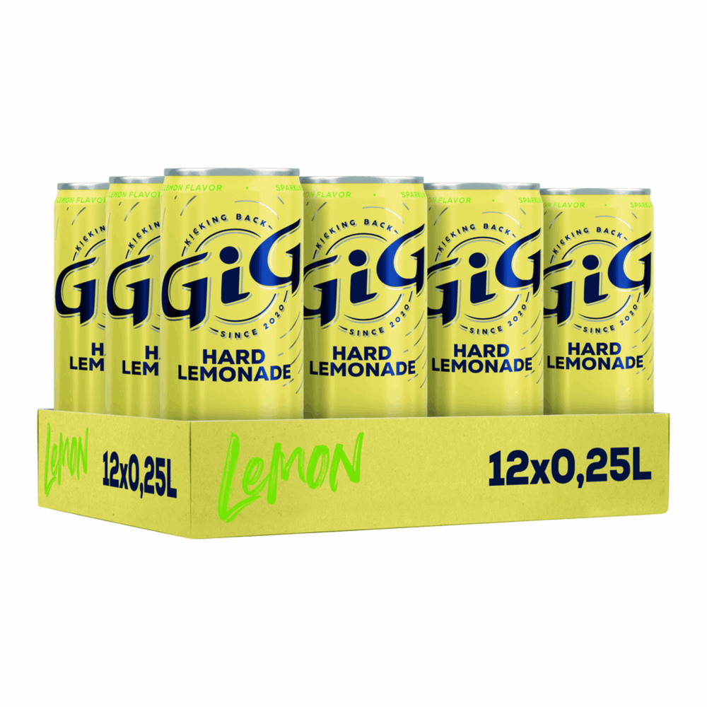 Gig hard lemonade lemon blik (12x 25cl)