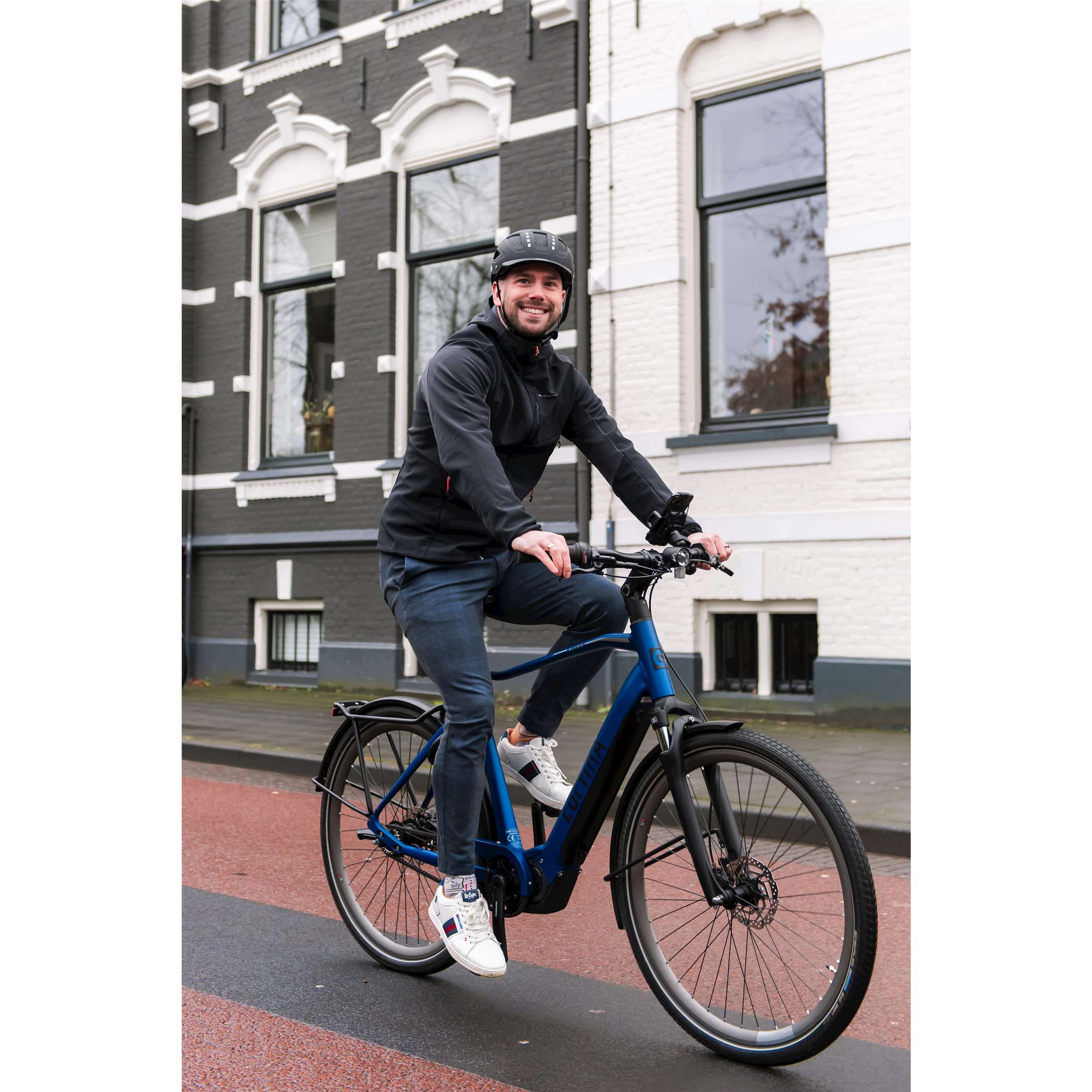 Support de téléphone Ergotec montage sur tube de direction - noir