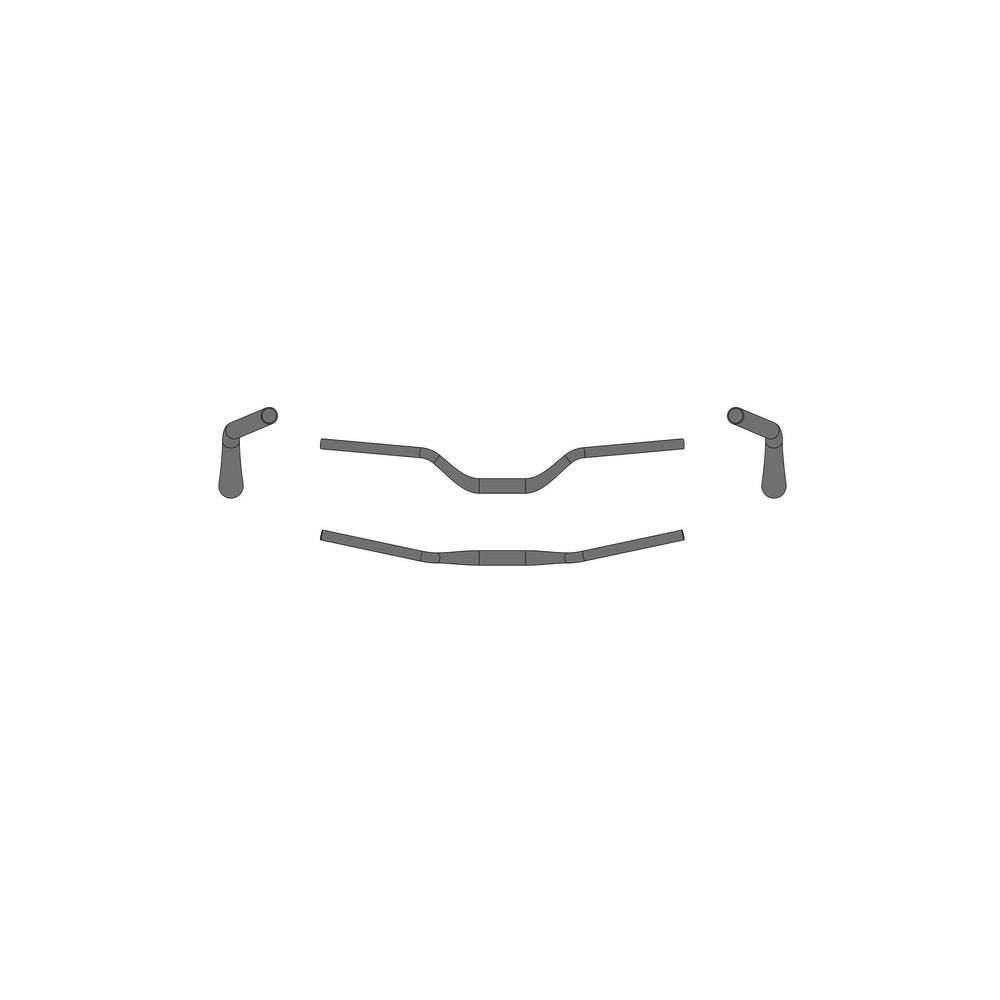 Stuur Ergotec Riser Bar 70 ø31.8mm x 780mm 70mm opkomst - zwart